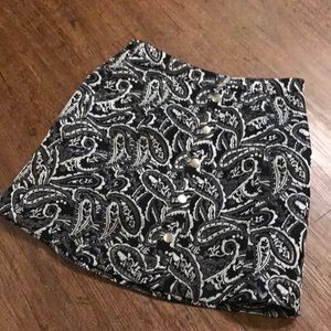 whimsical Silver and Black Urban Outfitter Skirt